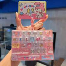 SANRIO My Melody Kuromi Cinnamoroll 26-Key Mechanical Keyboard Switch Fidget Keychain Toy Bag Pendant Gift - MultiWarna - View 12