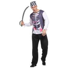 Pirate Cosplay Captain Jack Sparrow Costume Men Women Female Male Female Carnival Halloween Set - Multicolor - View 7