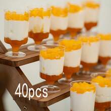 10/20 Pcs Mini Clear Dessert Cups, Mousse Cups, Pudding Cups, Fruit Ice Cream Cups, Perfect For Mousse, Pudding, Tiramisu And Other Desserts, Suitable For Parties, Weddings, Birthdays And Holiday Celebrations - Hand Wash Only - Multicolor - View 11