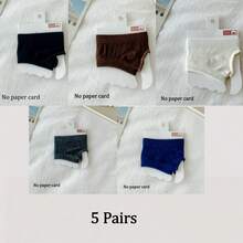 1/2/5 Pairs Women's Cotton Split Toe Socks, Solid Color Half Palm Socks. Anti-Friction Flip Flop Bikini Split Toe Socks. Hoof Socks, Two-Toe Socks - Multicolor - View 19