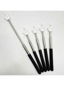 1/2pcs Telescopic Finger Pointer, Portable, Metal Body, Retractable Design, Suitable For Classroom Guidance, Meeting Presentation, Speech Explanation, Activity Props, Halloween Christmas Interactive Scenes, On-Site Pointing Assistant Tool - A - View 4