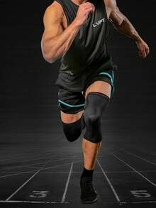 1pc Unisex Compression Breathable Elastic Knee Sleeve, Suitable For Running, Basketball, Gym Sports, Can Be Used As Sports Knee Support Or Fitness Knee Support. - Multicolor - View 5