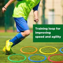 Colorful Agility Jump Rings For Speed And Coordination Training, Soccer Agility Ladder Alternative, Outdoor Indoor Sports Fitness Equipment, Random Color - Multicolor - View 7