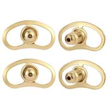 2/4/6/8/10/12pcs Earring Backs/Ear Supports - Hypoallergenic Support Accessories Designed For Sagging Earlobes, Adjustable And Secure, Suitable For Supporting Heavy Earrings - A - View 17