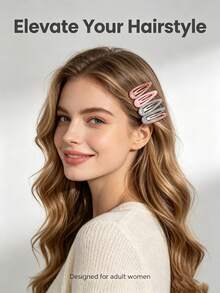 Dopamine Style 50pcs Glitter BB Hair Clips, 5cm Water Drop Side Bang Clips, Sweet & Cool Colorful Combination Set For Girls, Daily Party Decorative Hair Accessories - 50pcs Glitter BB Clips - View 4