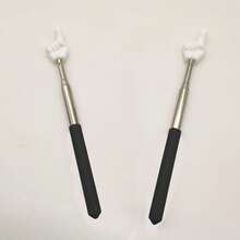 1/2pcs Retractable Teacher Pointer, Extendable Handheld Finger Pointing Stick, Mini Collapsible Classroom Pointer, Suitable For Primary School And Kindergarten Teachers, Classroom Supplies (Black), Back To School - A - View 9