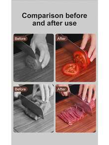 JFBONIN Electric Knife Sharpener 2-Speed Adjustable One-Touch Start Suitable For Kitchen Knives And Tools - Silver - View 4
