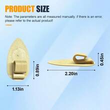 8PCS Car Floor Clips, Non-Slip Carpet Fixers, Automotive Fastener Carpet Clips, Car Floor Retaining Clip Truck, SUV, RV(Beige) - A - View 2