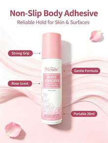 1pc Anti-Slip Body Glue, Anti-Flashing, Waterproof, Sweat-Proof, Natural Adhesive For Clothing & Dresses, Essential Summer Accessory, Great Gift - A - View 9