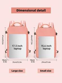 Myco 中性登機旅行後背包 40L 大容量可擴展個人隨身包 符合航空機艙行李規定 適合週末旅行、大學、辦公室使用 - 彩色 - 查看 7