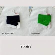1/2/5 Pairs Women's Cotton Split Toe Socks, Solid Color Half Palm Socks. Anti-Friction Flip Flop Bikini Split Toe Socks. Hoof Socks, Two-Toe Socks - Multicolor - View 12