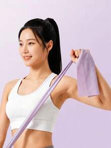3pcs/1pc Multicolor Latex Fitness Resistance Bands, Elastic Yoga Stretching Straps, Suitable For Leg, Hip, Arm Shaping, Portable Home Gym Workout Sports Bands - Multicolor - View 11