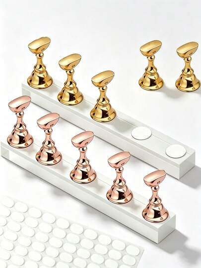 2/1-Piece Nail Art Display Tray, Nail Art Display Stand, Used For Practicing Painting Art, Fake Nail Trimming, Press Nail Art Stand, Home DIY Salon Supplies, Nail Art Assistance Tools