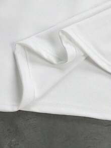 Men Plus Size Swim Rashguards - White - View 4