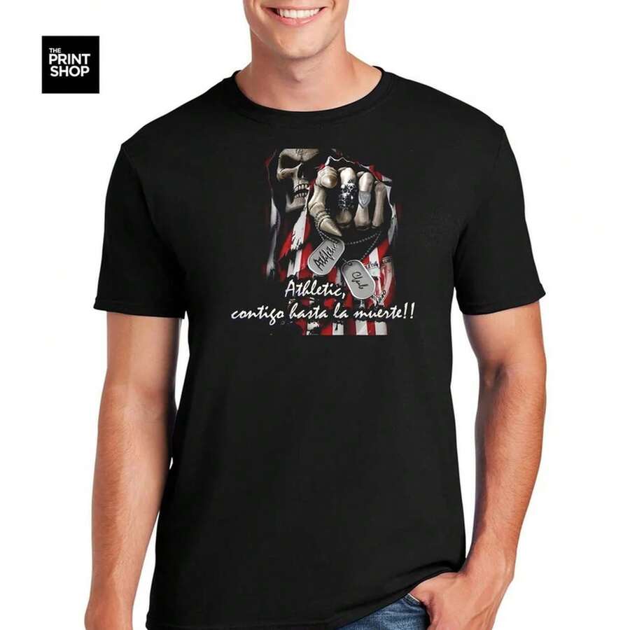 Atletic De Bilbao Shirt, With You Until Death. Ideal Gift For Radical Atletic Fans! - Black - View 1