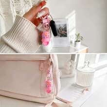 10/6/1 pieza Llavero de zapato lindo, colgante de zapatilla kawaii, accesorios de encanto de bolsa coloridos para mujeres y niñas - Multicolor - Ver 3