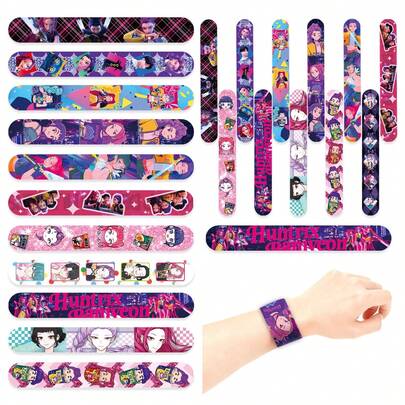 KPop Demon Hunters 12 piezas de juguetes de liberación rápida con estampado de grupo de chicas brujas de K-Pop, suministros para fiestas, regalos exquisitos para la temporada de regreso a la escuela, rellenos de favores de fiesta, novio/novia, cumpleaños, regalos de graduación, adecuados para hombres y mujeres, también un excelente regalo sorpresa para fans.