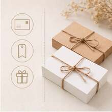 50pcs White/Black/Kraft Blank Index Cards 4x6 Inch 200g Thick Unlined Note Cards, Suitable For Postcards, Photo Paper, Recipe Cards - 10*15cm/3.86*5.8in - View 2