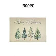 4/6pcs/Set, Fashionable Christmas Tree Pattern Printed Linen Placemats, Size 12*18 Inches/30*45 Cm, Home Decor, Suitable For Dining Table. - Multicolor - View 22
