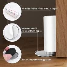 Heavy Duty Magnetic Door Stopper - No Drilling Installation, Scratch-Resistant & Damage-Free, Strong Magnetic Base, Wind-Proof Door Wedge, Floor Protection - Suitable For Home, Office, Bathroom, Commercial Use - Modern Minimalist Design - Multiple Styles - View 4