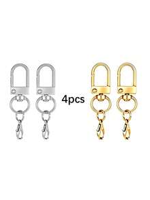 18pcs Women's Key Rings, Key Chains With Rotating Swivel Clasp And Lobster Claw Connector, Used For Key Ring Key Chain Bar Accessories, Beaded Key Rings, Connecting Rods, Handmade DIY Beaded Key Chains - Keychain Accessory Set - View 14