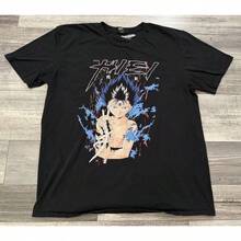 Yu Yu Hakusho T Hemd Erwachsener XL Code Hiei 01 Drittes Auge Kraftmuster Schwarzer Anime T Hemd - Schwarz - Übersicht 1