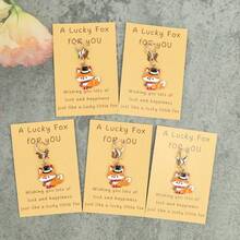 5pcs Cute Lucky Fox Keychains, Suitable For Backpacks, Phones, Coin Purses, Car Keys, Ideal Gifts For Birthdays, Festivals, Christmas, Thanksgiving - Multicolor - View 8
