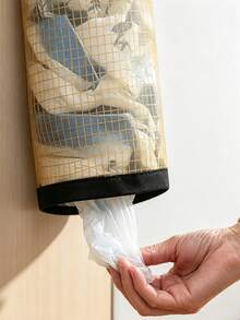 Plastic Bag Dispenser Storage Rack, Suitable For Kitchen, Behind Door Storage, Kitchen Organization, Kitchen Essential, Kitchen Accessories, Bathroom Accessories, Home Kitchen Tools, Kitchen Decor Garbage Bag Storage Hanging Bag Kitchen Plastic Bag - Multicolor - View 4