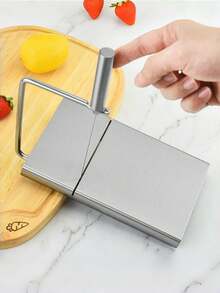 Stainless Steel Cheese Slicer, Home Ham And Cheese Slicer, Cheese Cutter, Kitchen Cheese Tool - Multicolor - View 6