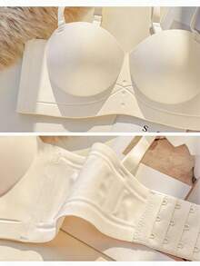 Women's Wireless Lift Support Bra, All-Day Natural Lift And Cleavage Support, Seamless Skin-Friendly, Confident Daily Wear - Apricot - View 12