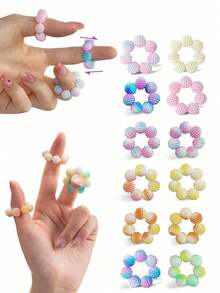 Sensory Stress-Relief Finger Massager – Anxiety Relief, Fingertip Massager, Manual Relaxation Tool, Silent Finger Pressure Massager (Gradient Color), Suitable For Classrooms And Offices, Perfect Gift – Birthdays, Holidays, Christmas, And Halloween - Multicolor - View 1