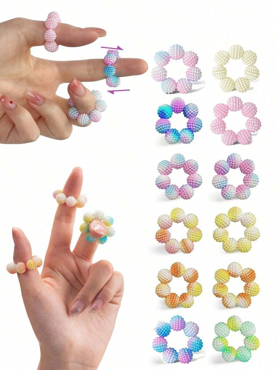 Sensory Stress-Relief Finger Massager – Anxiety Relief, Fingertip Massager, Manual Relaxation Tool, Silent Finger Pressure Massager (Gradient Color), Suitable For Classrooms And Offices, Perfect Gift – Birthdays, Holidays, Christmas, And Halloween - Multicolor - View 1