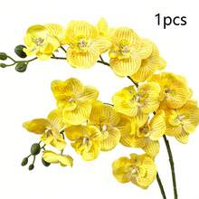 1/6pcs Artificial Orchid Flowers, Large Vivid Phalaenopsis Orchid Flower Stems, Classic Style Artificial Orchid Branches, Decorative Silk Phalaenopsis Flowers, Ideal For Home Decor, Weddings, Halloween And Thanksgiving - Phalaenopsis Orchid - View 34