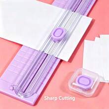 Multifunctional A3 Bidirectional Paper Cutter, Portable Manual Paper Cutter With Ruler, Perfect For Office, School And Study Use - B - View 10