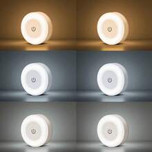 2 قطعة أضواء LED قابلة للتعديل ب- 3 ألوان، أضواء خزانة محمولة لاسلكية، قابلة للتعتيم، مناسبة لغرفة النوم، سطح المطبخ، السلالم، الممر - أبيض - مشاهدة 9