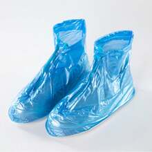 1 Pasang Pelindung Sepatu PVC Tahan Air yang Dapat Digunakan Kembali dengan Tali dan Resleting Pengunci Otomatis, Anti Selip, Cocok untuk Hari Hujan, Sempurna untuk Perjalanan di Luar Ruangan - MultiWarna - View 7