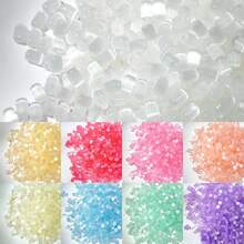 200顆 4*6mm 彩色拉線貓眼橢圓玻璃種子珠，手工配件，適用於DIY手鍊與串珠手工藝項目 - 彩色 - 查看 2