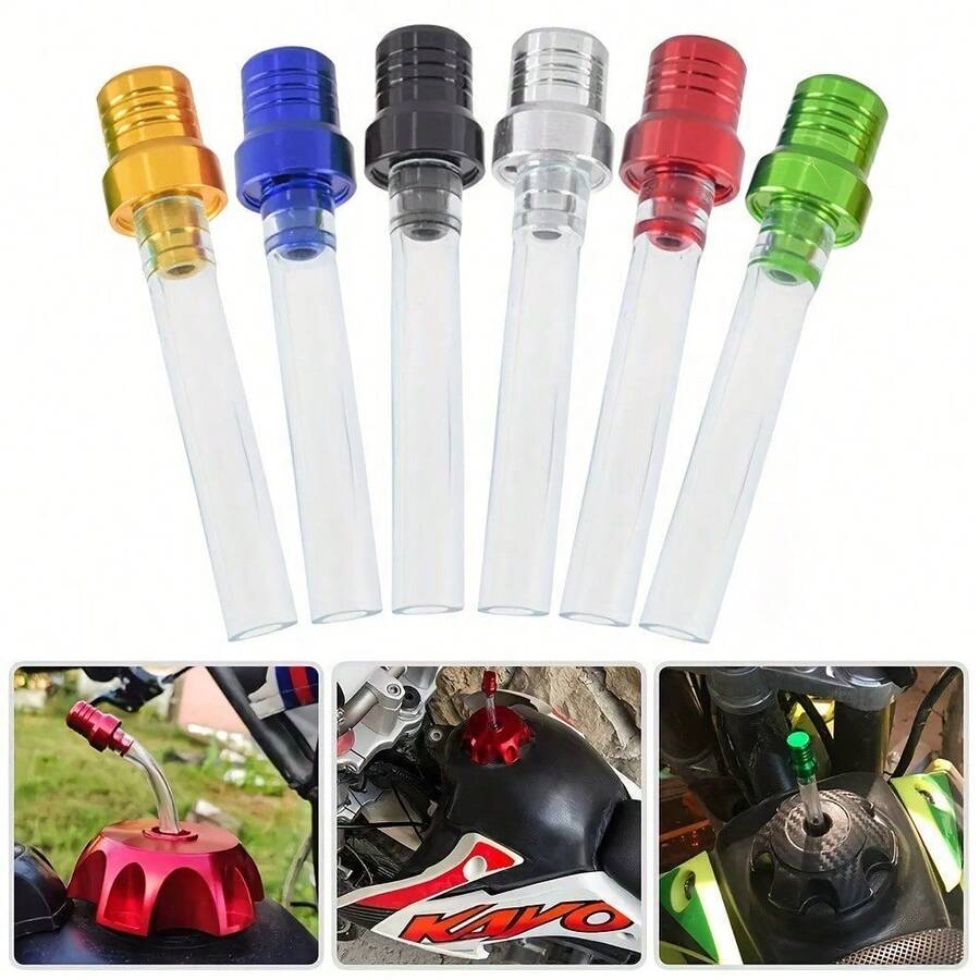 2pcs, Universal Motorcycle Gas Fuel Cap Valve Vent Breather Hose Suitable For Motorcycle, Motorcycle, Motorcycle Off-Road Racing, ATV - Exhaust Hose - View 1