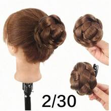 Elegant Synthetic Hair Bun Hair Clip-In Extensions, Heat-Resistant Fiber, Suitable For All Hair Types, Daily Party Women's Hairstyle Styling Accessories - Multicolor - View 8