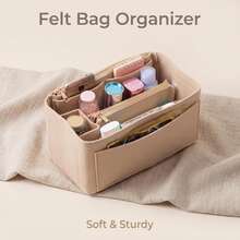 1pc Small/Medium/Large/Extra Large Multi-Function Inner Bag, Makeup Bag, Toiletry Bag, Organizer Bag, Foldable And Detachable Inner Pouch - Burgundy - View 6