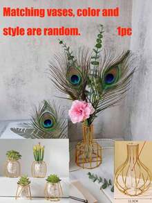 10PCS/20PCS/50PCS Handmade Artificial Peacock Feathers, Suitable For DIY Crafts, Vase Fillers, Elegant Home Decor, Party And Wedding Decorations, Holiday Occasions, Holiday Crafts |Classic Design|Handmade Details, Peacock Decor - Multicolor - View 19