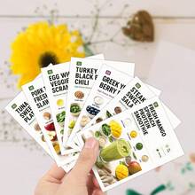 21pcs Simple & Balanced Healthy Recipe Cards - 2.5*3.5inch High-Protein Smoothie, Salad & Grain Bowl Recipe Cards Pack For Meal Prep - Easy Cooking Guide Cards For Fitness Enthusiasts & Beginners - A - View 4