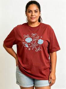 Women Senior T-Shirts & Tops - Red - View 1