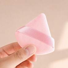 Borla de polvo triangular de ante 5/100 piezas, material de ante ultra suave, adecuada para contorno, ojos y esquinas, adecuada para todo tipo de piel - Multicolor - Ver 13