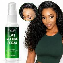 Goiple 8pcs Lace Melting Spray Set, Suitable For Lace Wigs, Wig Installation Tools Include Wig Cap, Edge Brush, Tail Comb, Elastic Band, Strong Hold Invisible Quick Dry Lace Spray, Suitable For Hairline And Wigs, Wig Styling Tools 60ml - 60ml (2 fl OZ) - View 2