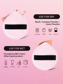 MAANGE 1/2/4pcs Professional Wet & Dry Cushion Puff, Soft & Skin-Friendly, Convenient Travel Size, Ideal Gift For Girls. - Multicolor - View 10