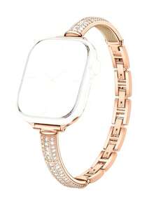 1pc Women's Rhinestone Bracelet Watch Band, Compatible With Apple Watch S11/S10/9-1 And Ultra Se, Fits 38/40/41/42/44/45/46/49mm Dial - 42/44/45/49mm & 46mm (S10/11) - View 11