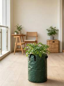Potato Planting Bag, Durable Fabric Garden Planting Bucket With Lid And Handle, Spring Planting Bag, Plant Growth Bag, Potato Vegetable Planting Bucket With Door - Multicolor - View 10