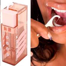 1 Box Press-Type Fun Floss Box, Fashion Automatic Pop-Up Floss Storage Box, Mini Portable Floss Box, Convenient To Carry, Suitable For Bedroom, Bathroom, Carrying With You, Back To School, Christmas Gift, Party And As Party Gift. - Multicolor - View 6