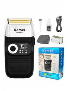 Kemei KM-2026/2027 Men's Electric Shaver USB Rechargeable Reciprocating Shaving Machine Wireless Electric Razor Beard Trimmer Suitable For Business Travel Gift For Men - Multicolor - View 12
